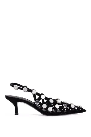 The Attico Women's Grid Slingback Dcol