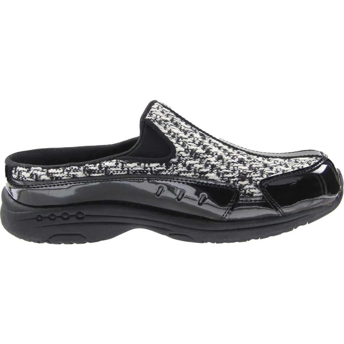Time Travel 728 Womens Mixed Media Leather Mules