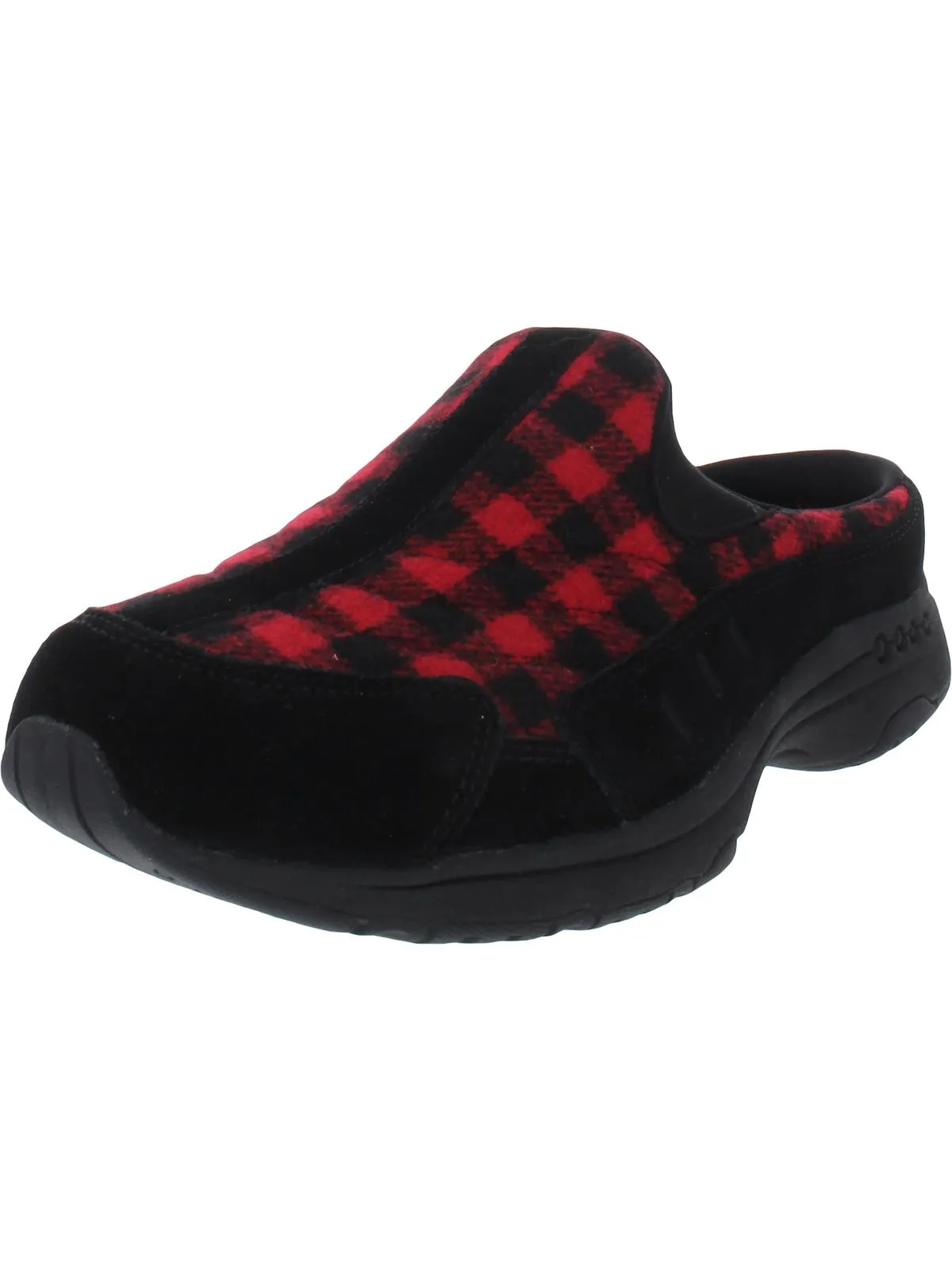 Traveltime 498 Womens Suede Plaid Mules