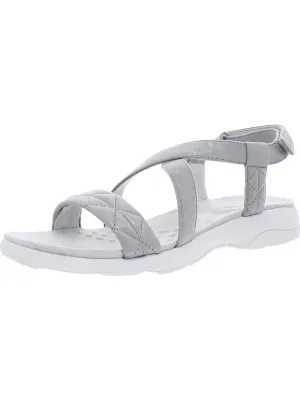 Treasur 2 Womens Ankle Strap Heeled Wedge Sandals