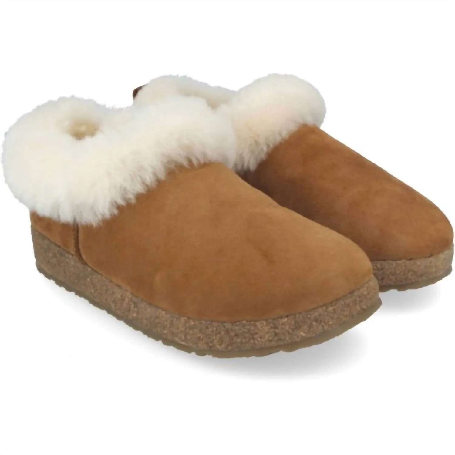 Unisex Iceland Cozy Shearling Clog In Chestnut