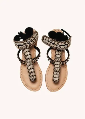 Vechiano Flat Sandals In White