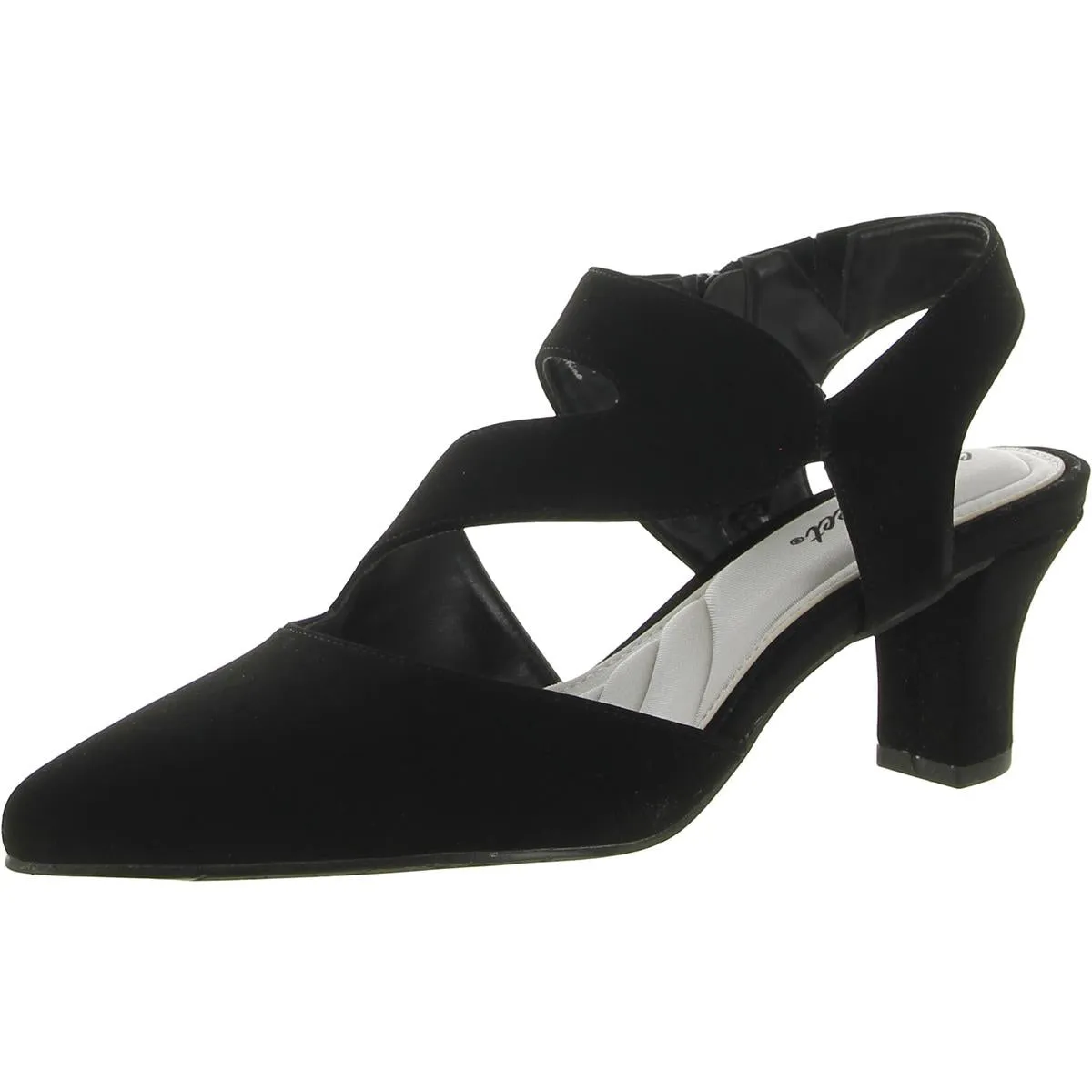 Venue Womens Microsuede Pointed Toe Dress Heels