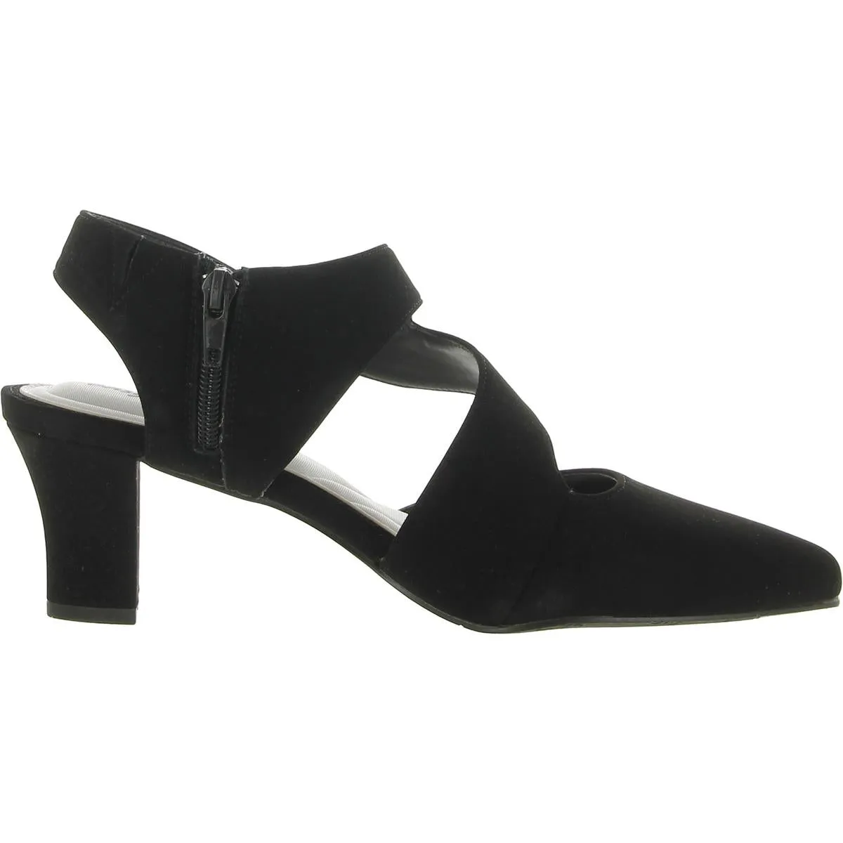 Venue Womens Microsuede Pointed Toe Dress Heels
