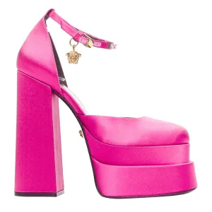 Versace Aevitas Satin Crystal Medusa Platform