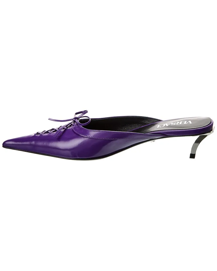 Versace Pin-Point Leather Mule