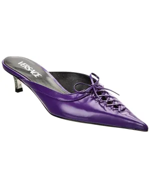 Versace Pin-Point Leather Mule