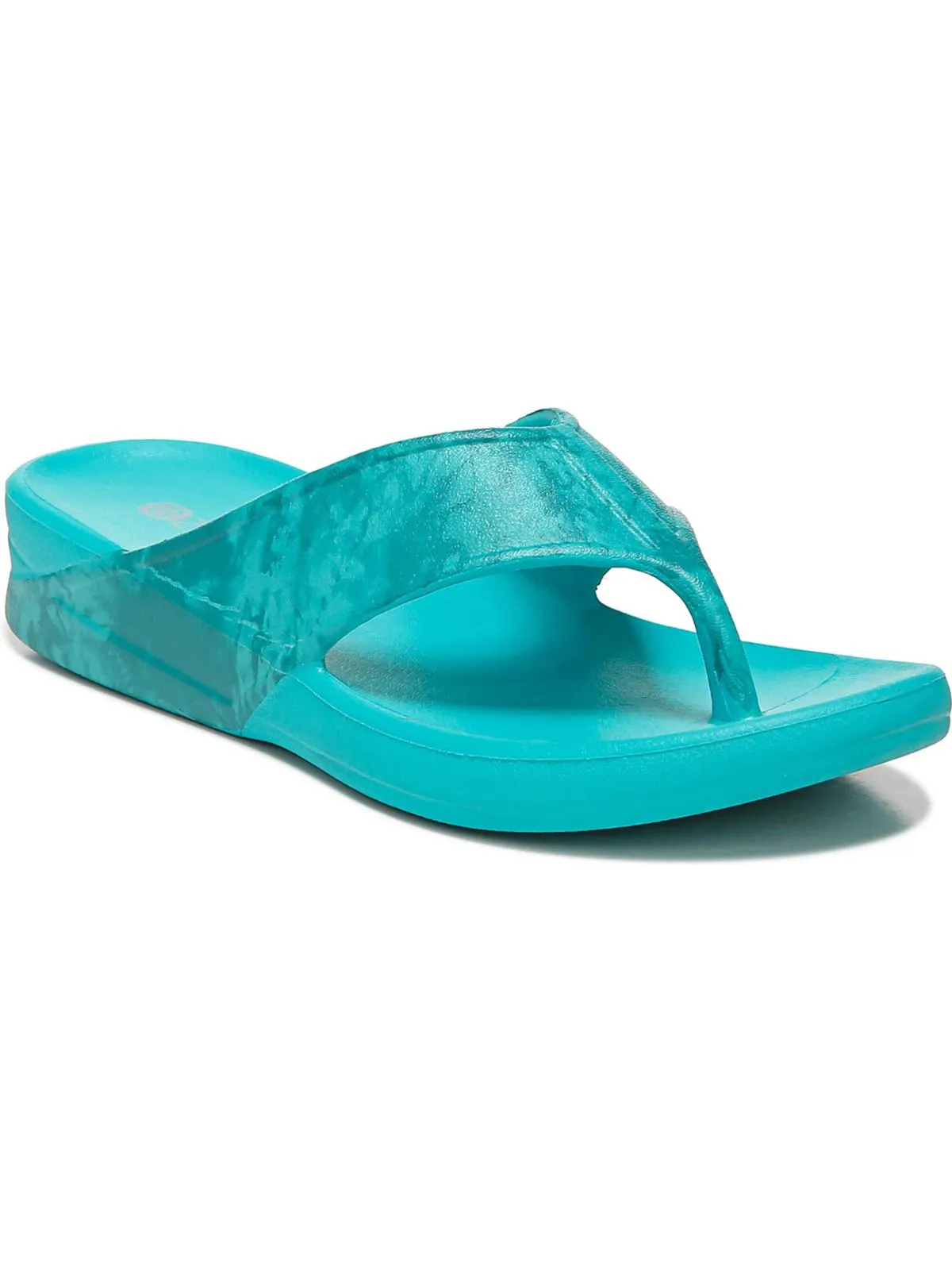 Villa Print Womens Slip On Thong Flip-Flops