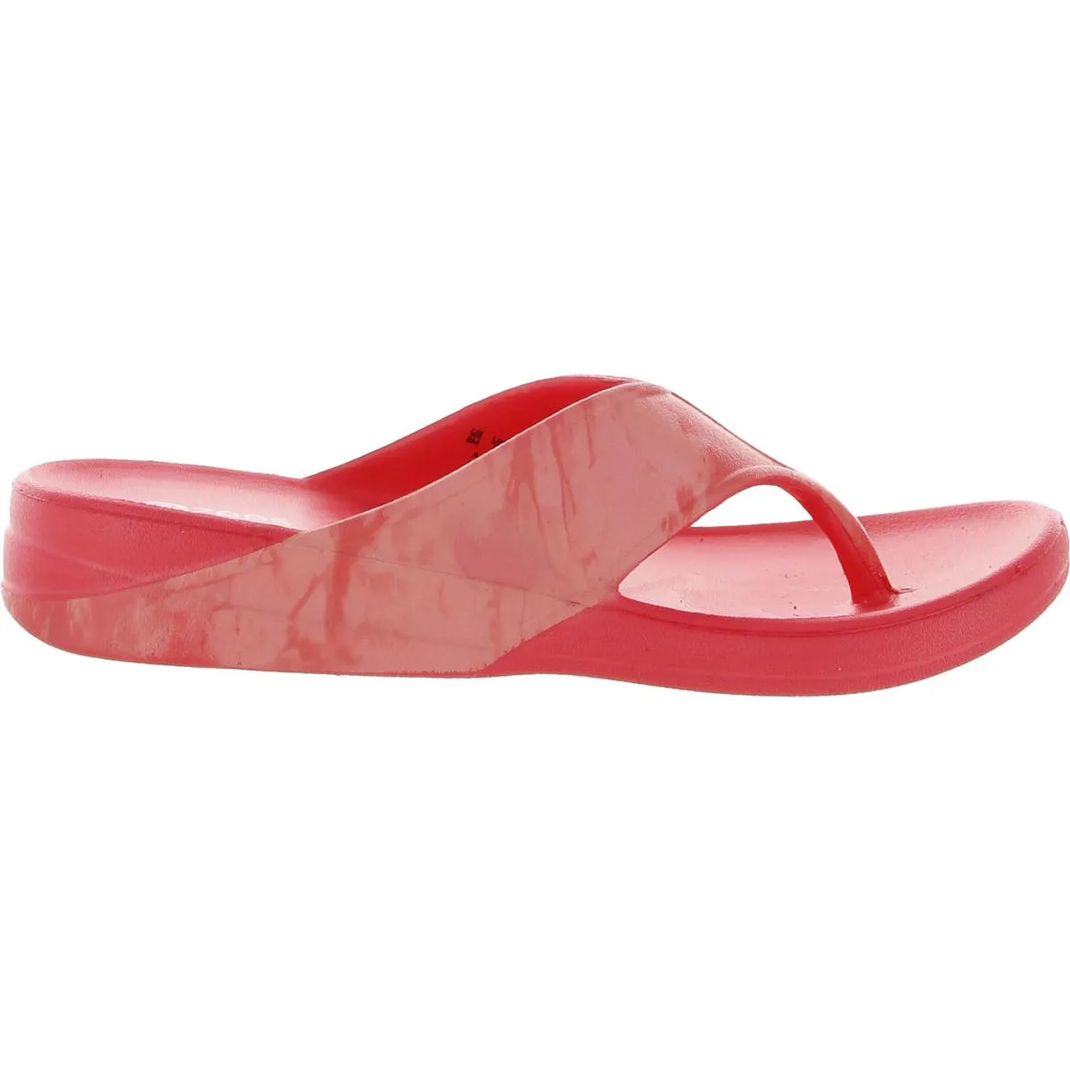 Villa Print Womens Slip On Thong Flip-Flops