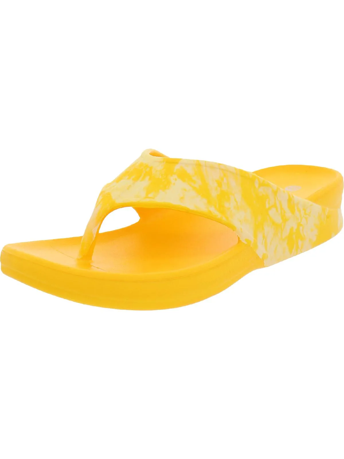 Villa Print Womens Slip On Thong Flip-Flops