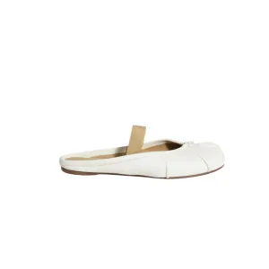 White Leather Tabi Mule