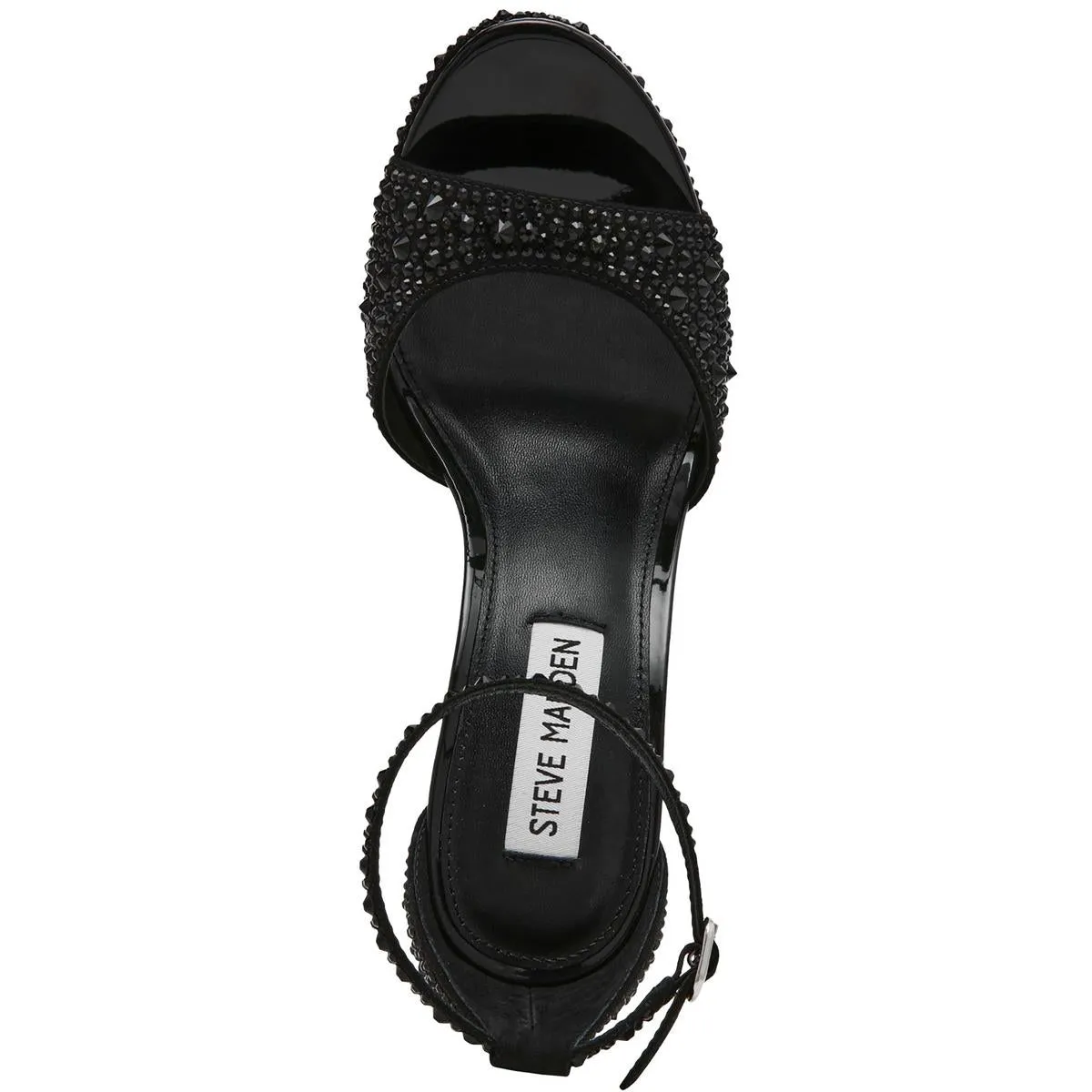 Wiley Womens Rhinestone Manmade Ankle Strap