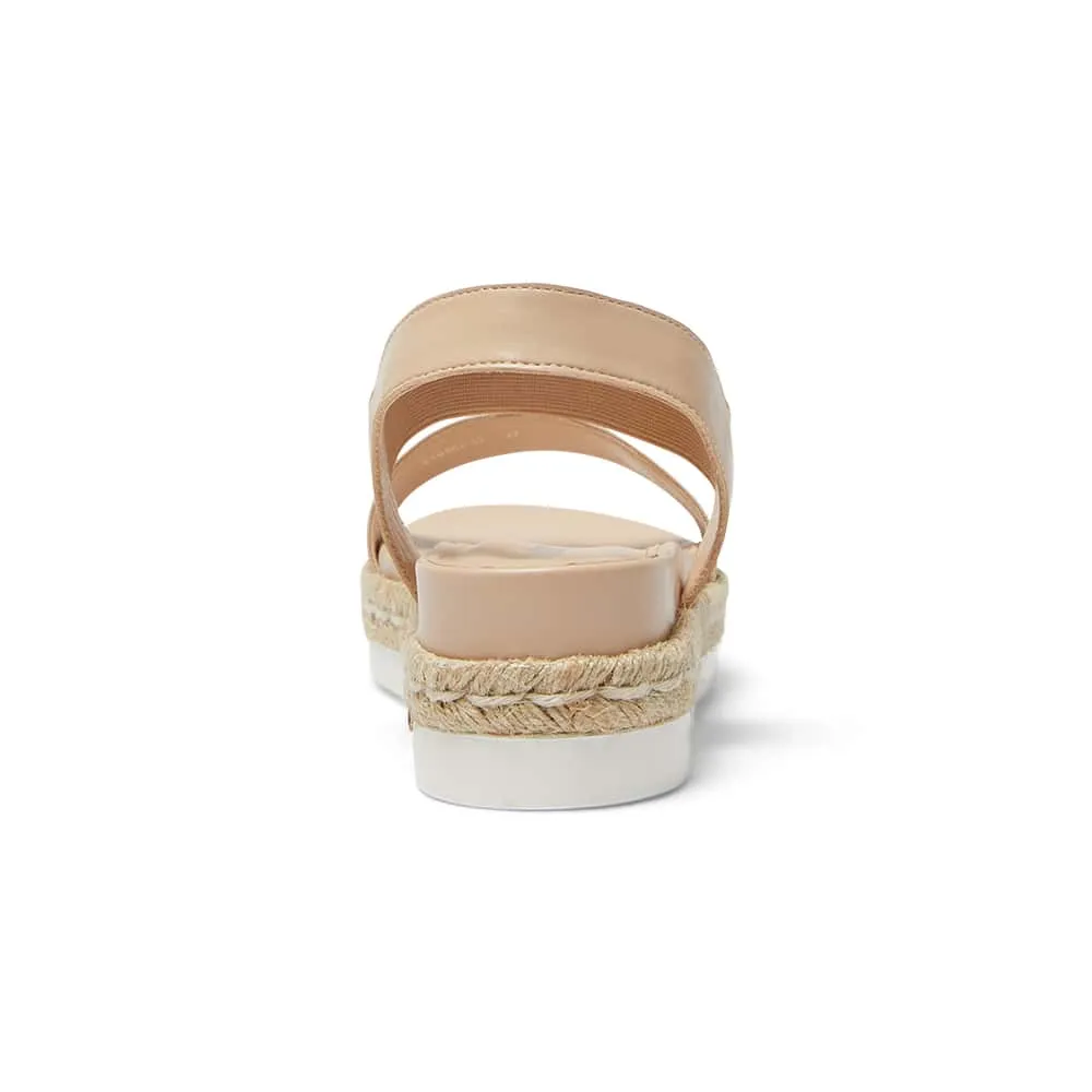 Winnie Espadrille in Natural Elastic