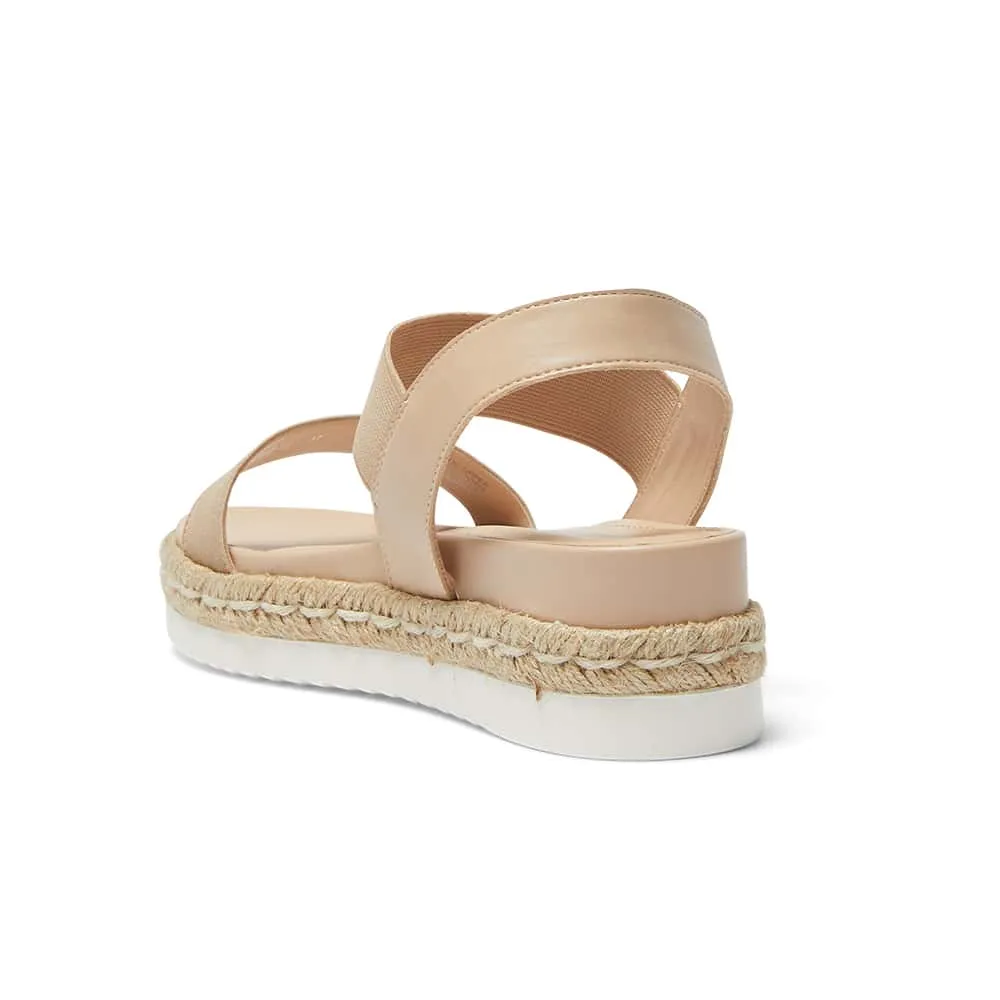 Winnie Espadrille in Natural Elastic