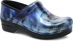 Women Prof Patent Clog In Blue Brush