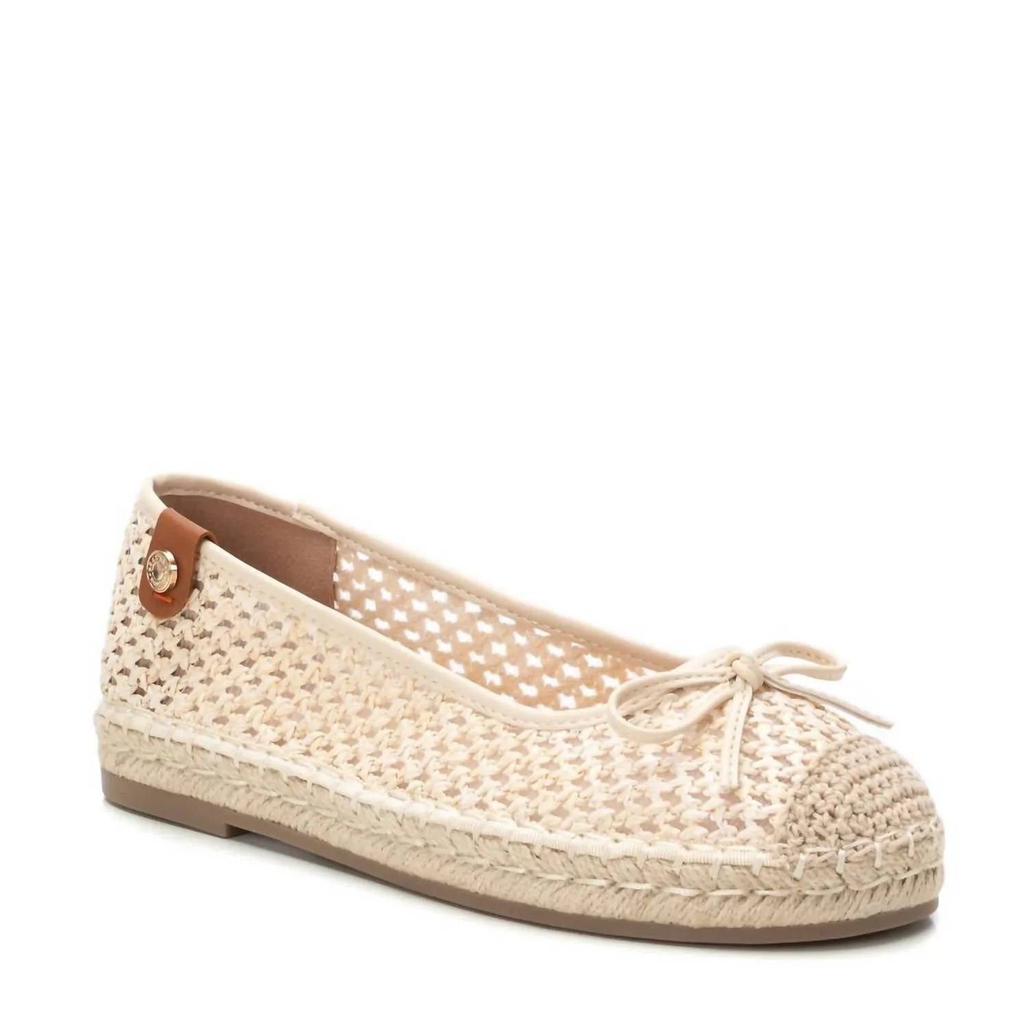 Women's Ballerinas Shoe In Beige
