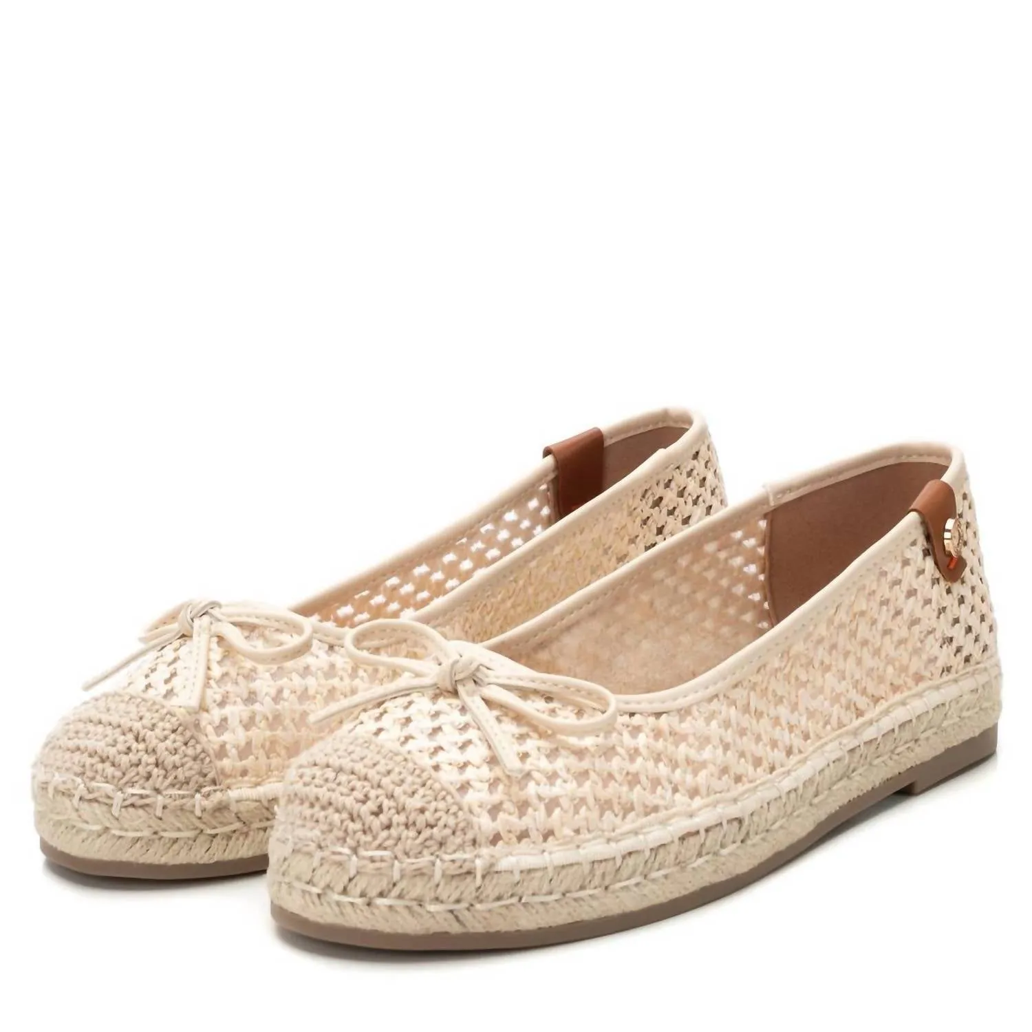 Women's Ballerinas Shoe In Beige