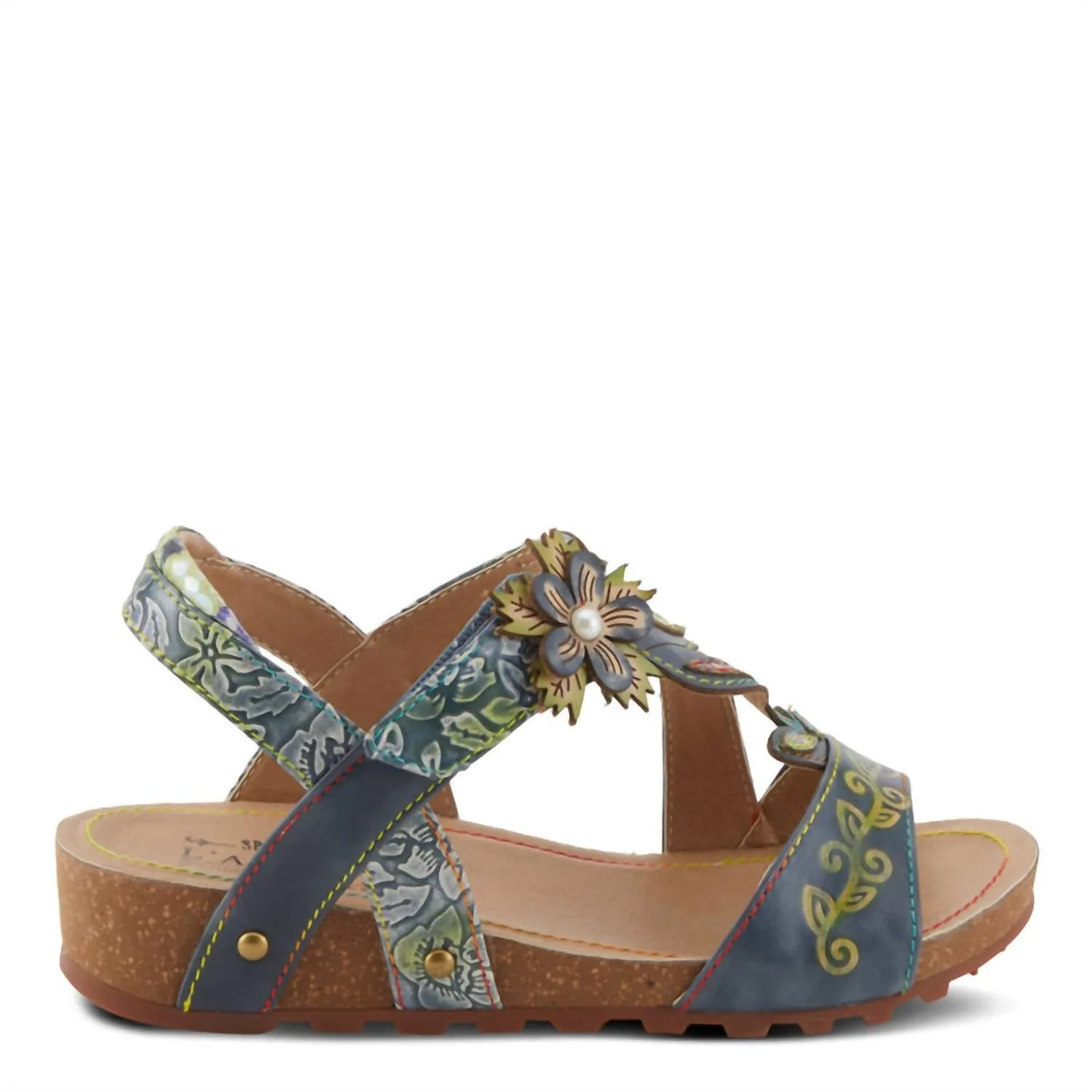 Women's Beloved Sandals In Teal Multi