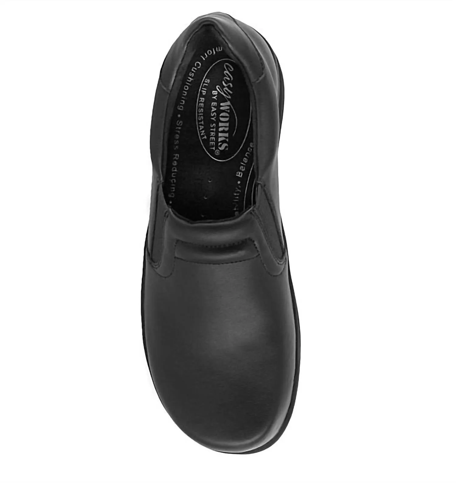 Women's Bind Slip Resistant Work Shoe - Double Wide Width In Black