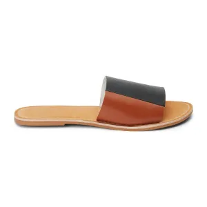 Women's Bonfire Slide Sandal In Tan/black