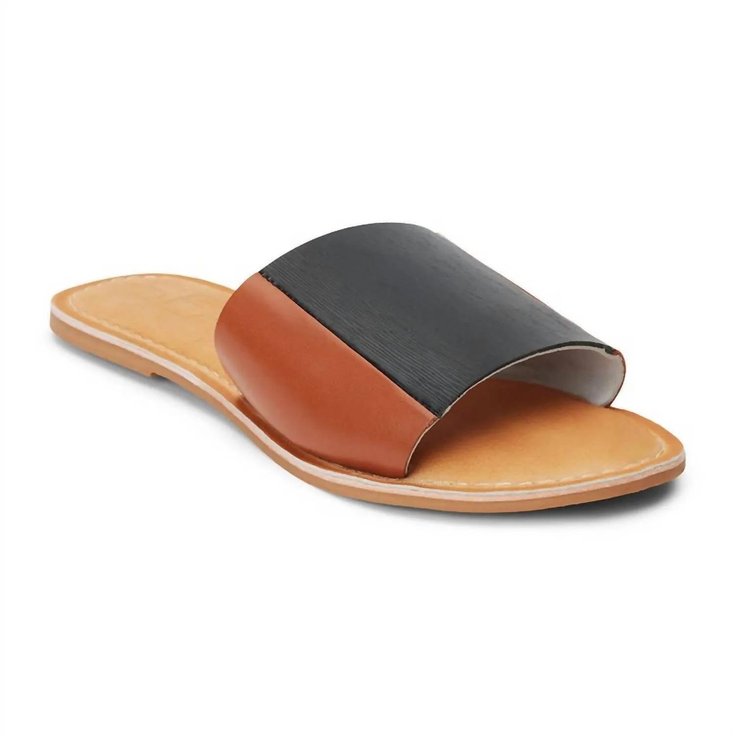 Women's Bonfire Slide Sandal In Tan/black