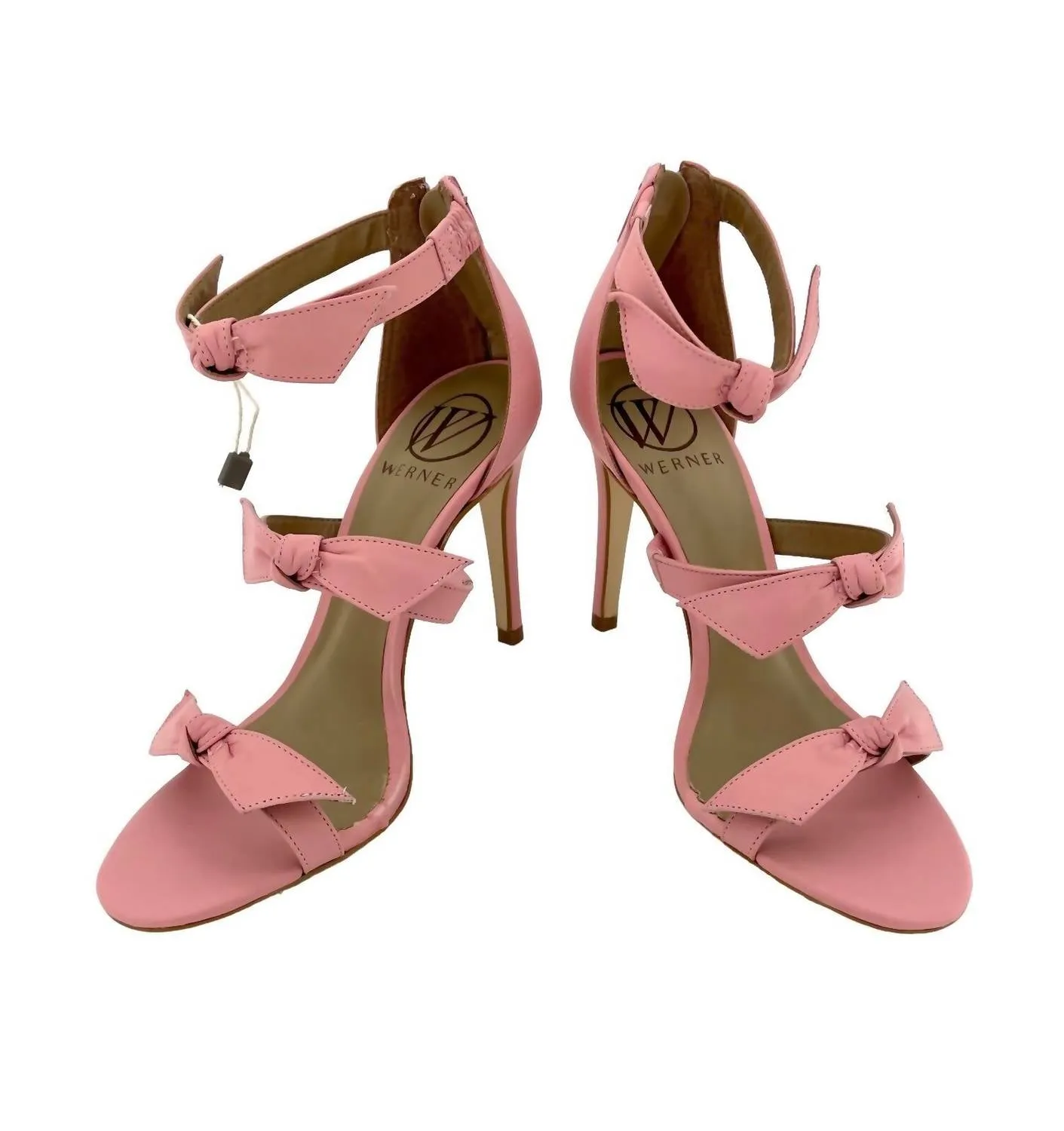 Women's Bow Strappy Stiletto Heels In Pink