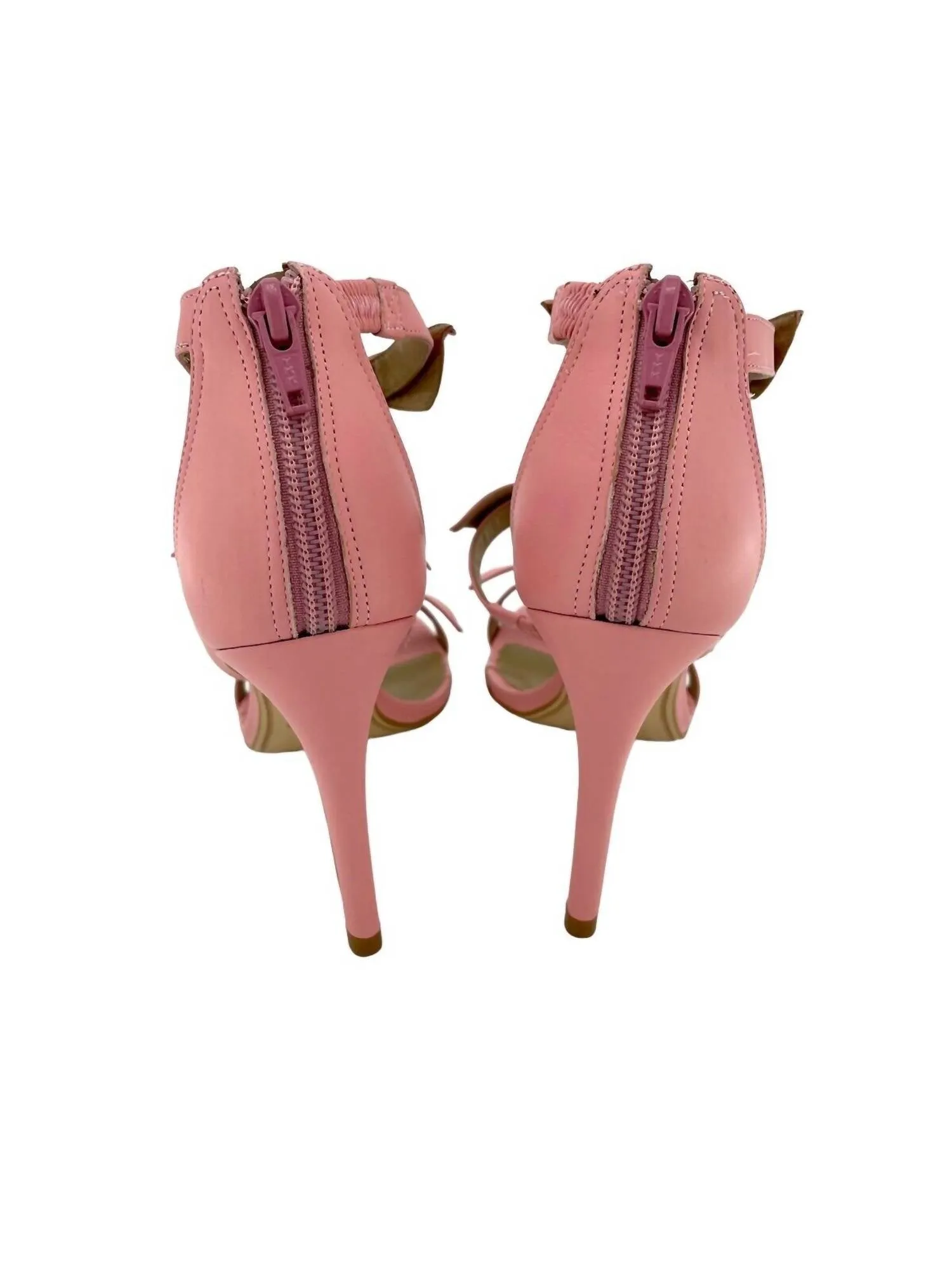 Women's Bow Strappy Stiletto Heels In Pink