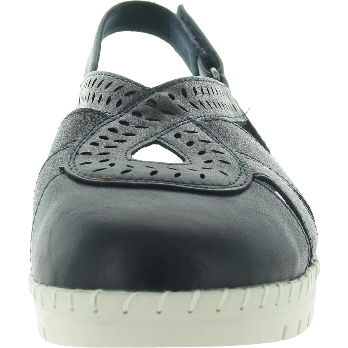 Womens Buckle Manmade Flatform Sandals