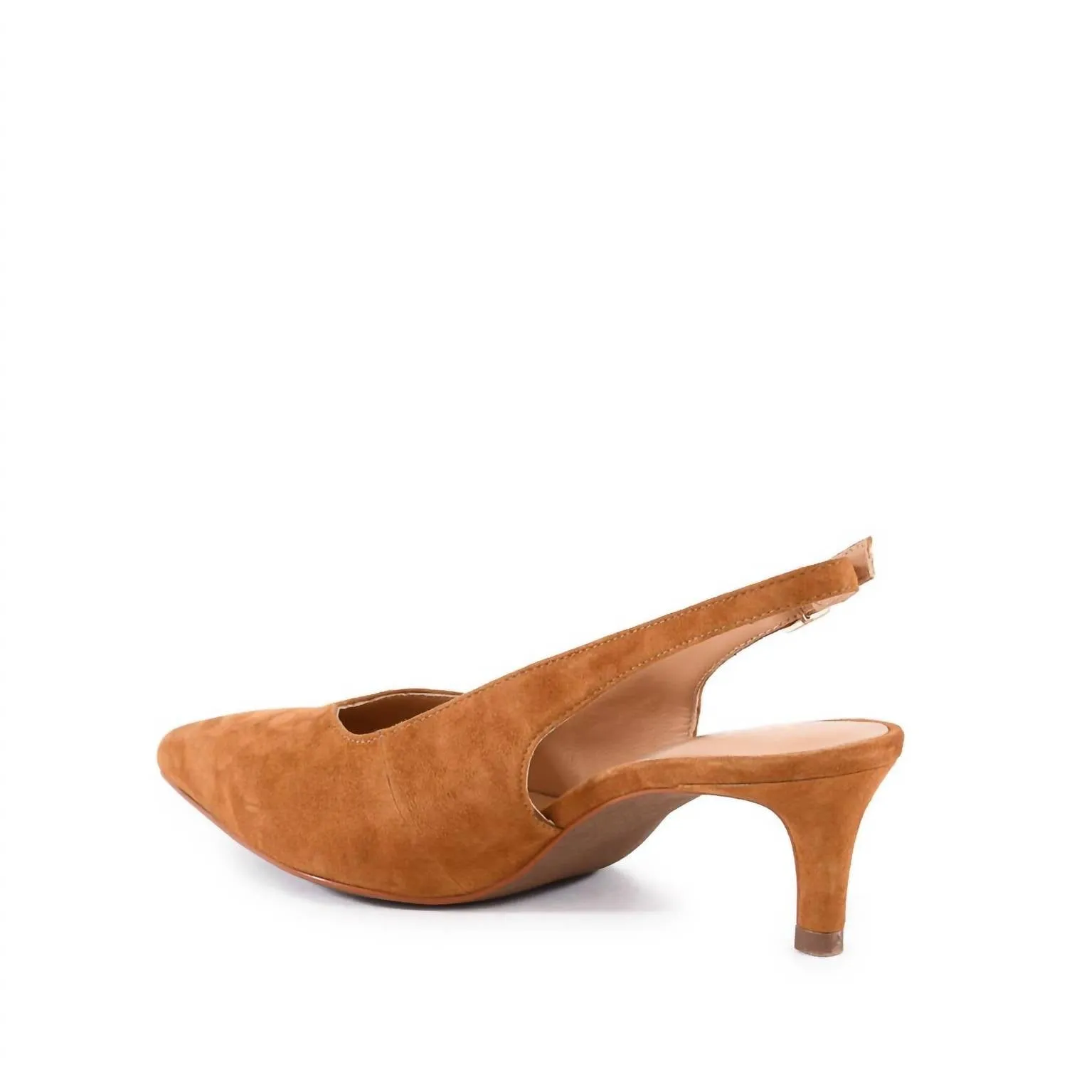Women's Candlelight Slingback Pump In Tan Suede
