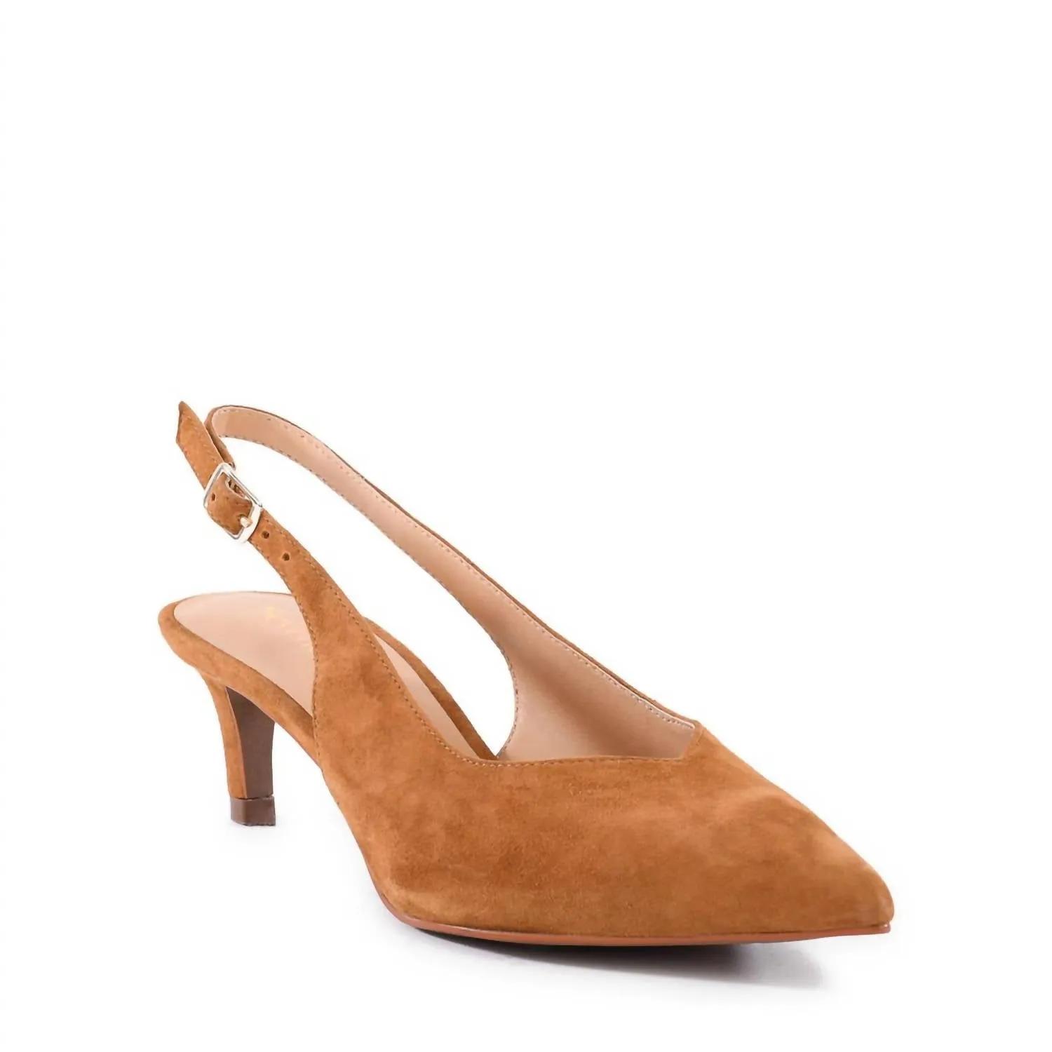 Women's Candlelight Slingback Pump In Tan Suede