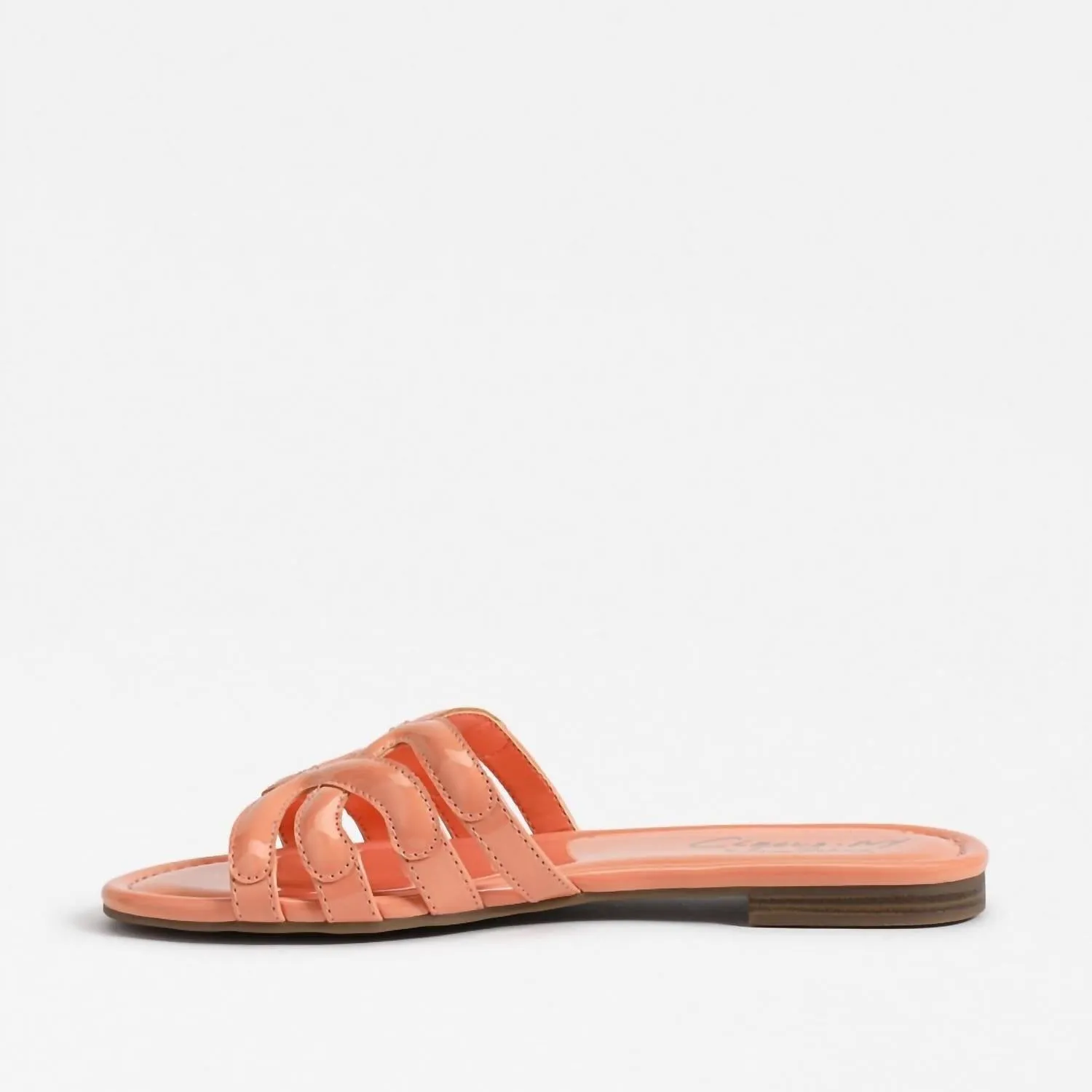 Women's Cat Slide Sandals In Tangerine