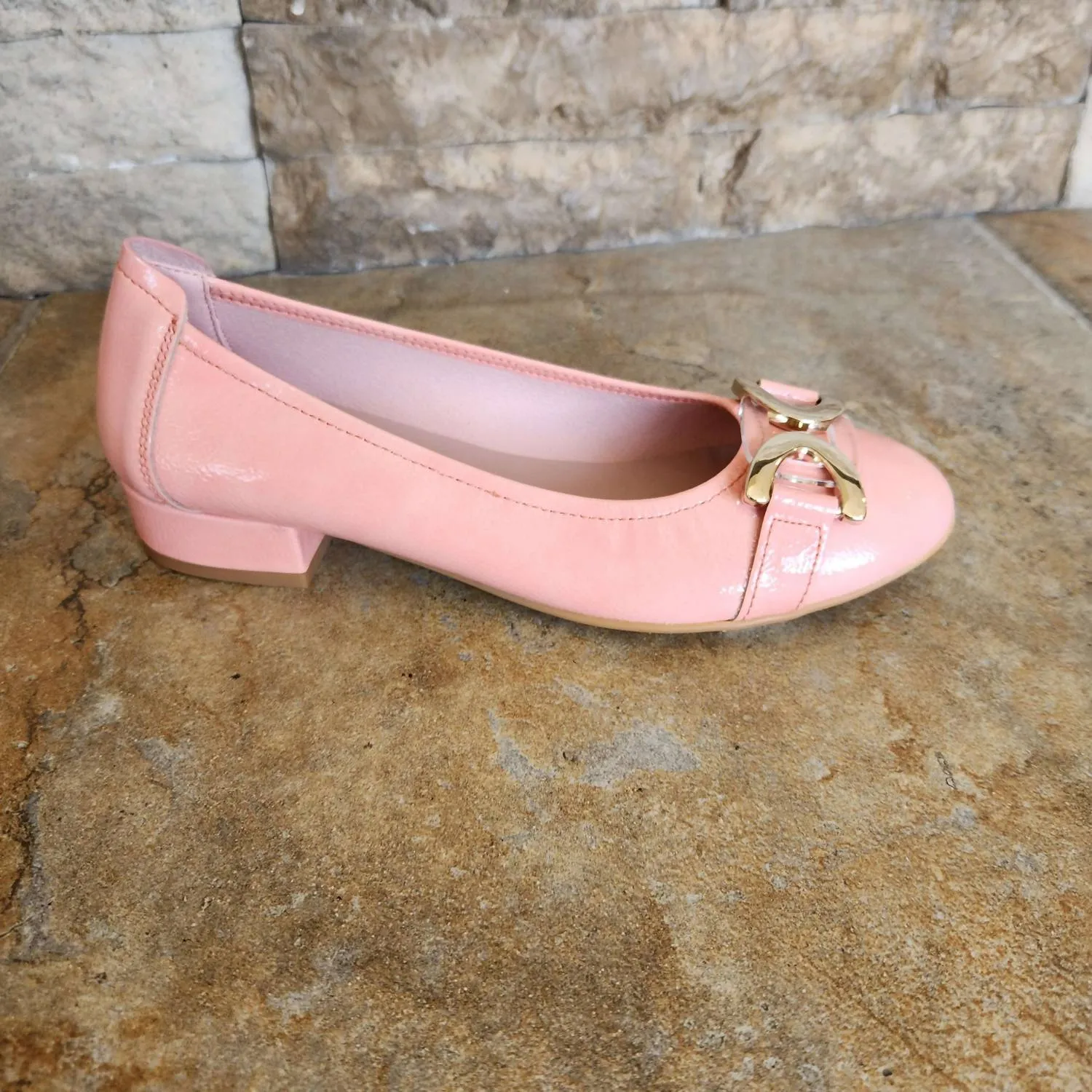 Women's Celine Ballet Flat In Pink Patent
