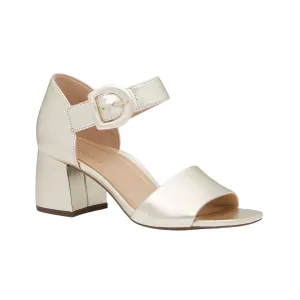 Women's Chardonnay Heeled Sandal In Gold