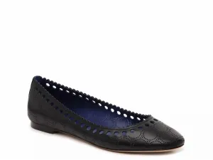 Women's Corolla Ballet Slip On Flats In Black Leather