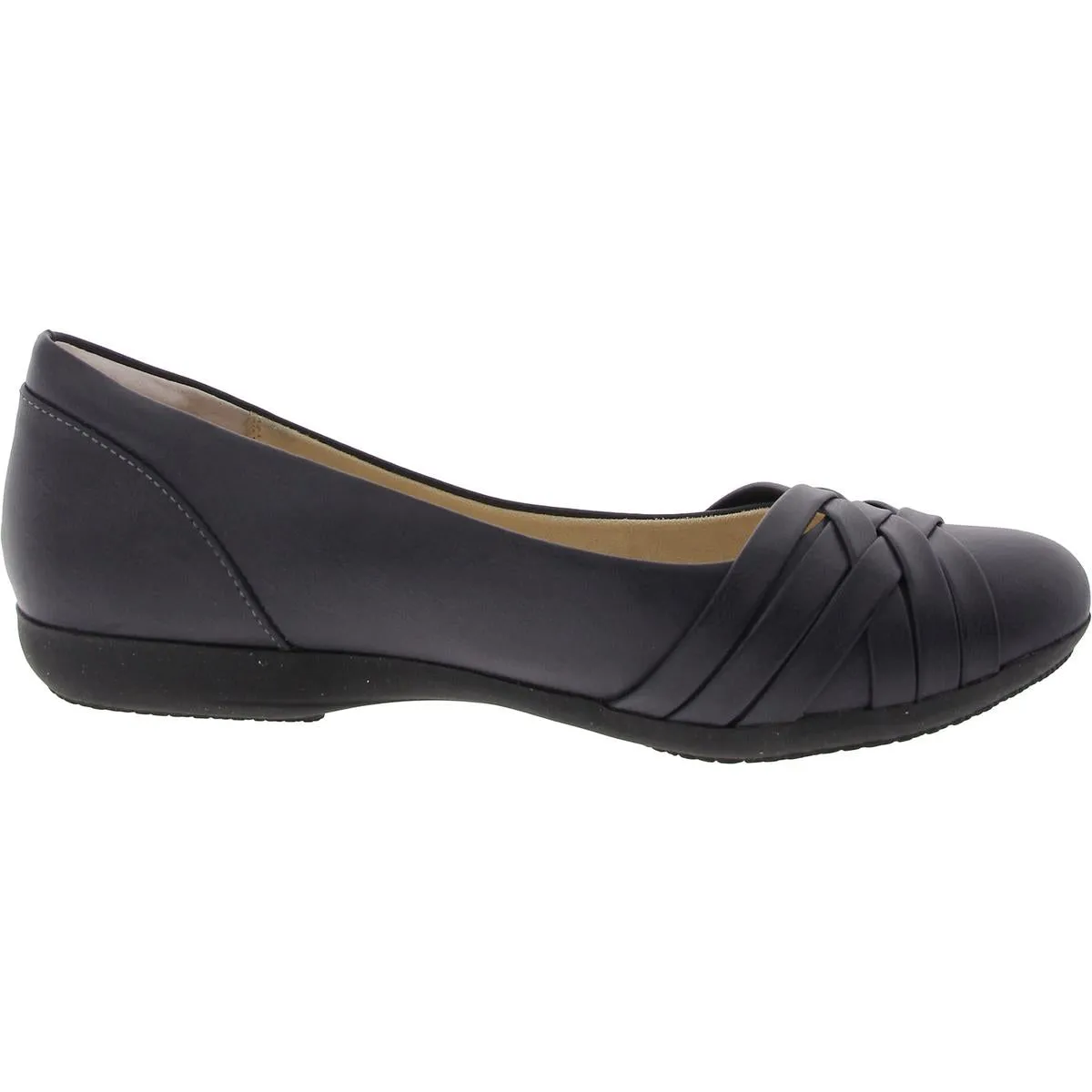 Womens Criss-Cross Man Made Flat Shoes