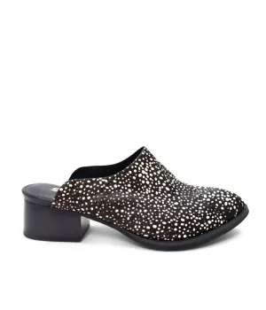 Women's Damsel Hide Mules In Black