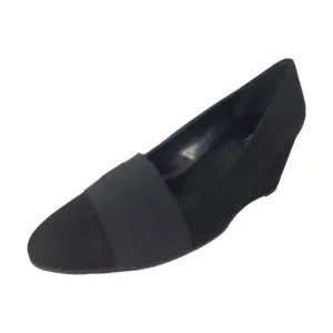 Women's Danil Wedge Heels In Black Sde/elas