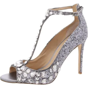 Womens Embellished Ankle Strap