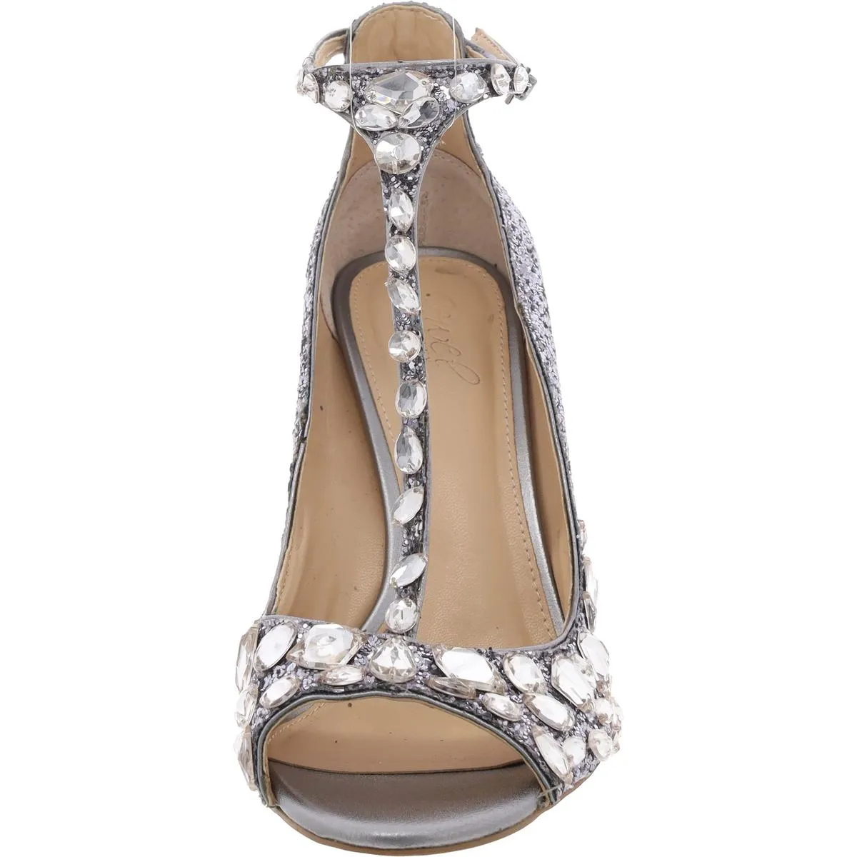Womens Embellished Ankle Strap
