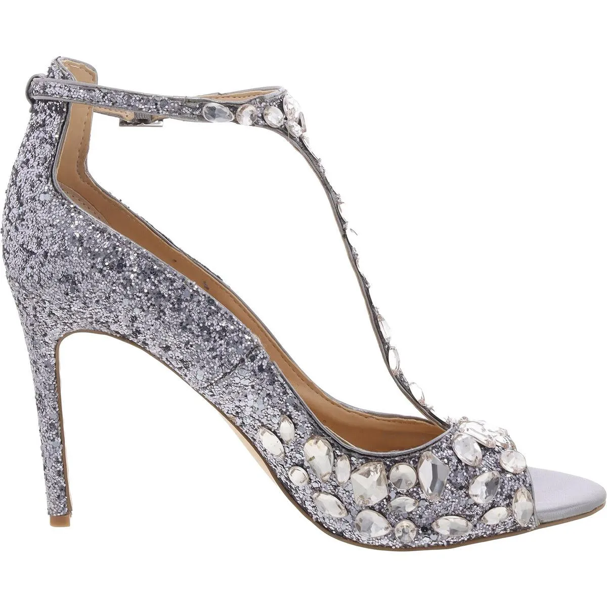 Womens Embellished Ankle Strap