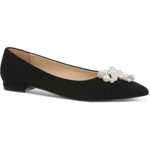 Womens Embellished Man Made Flat Shoes