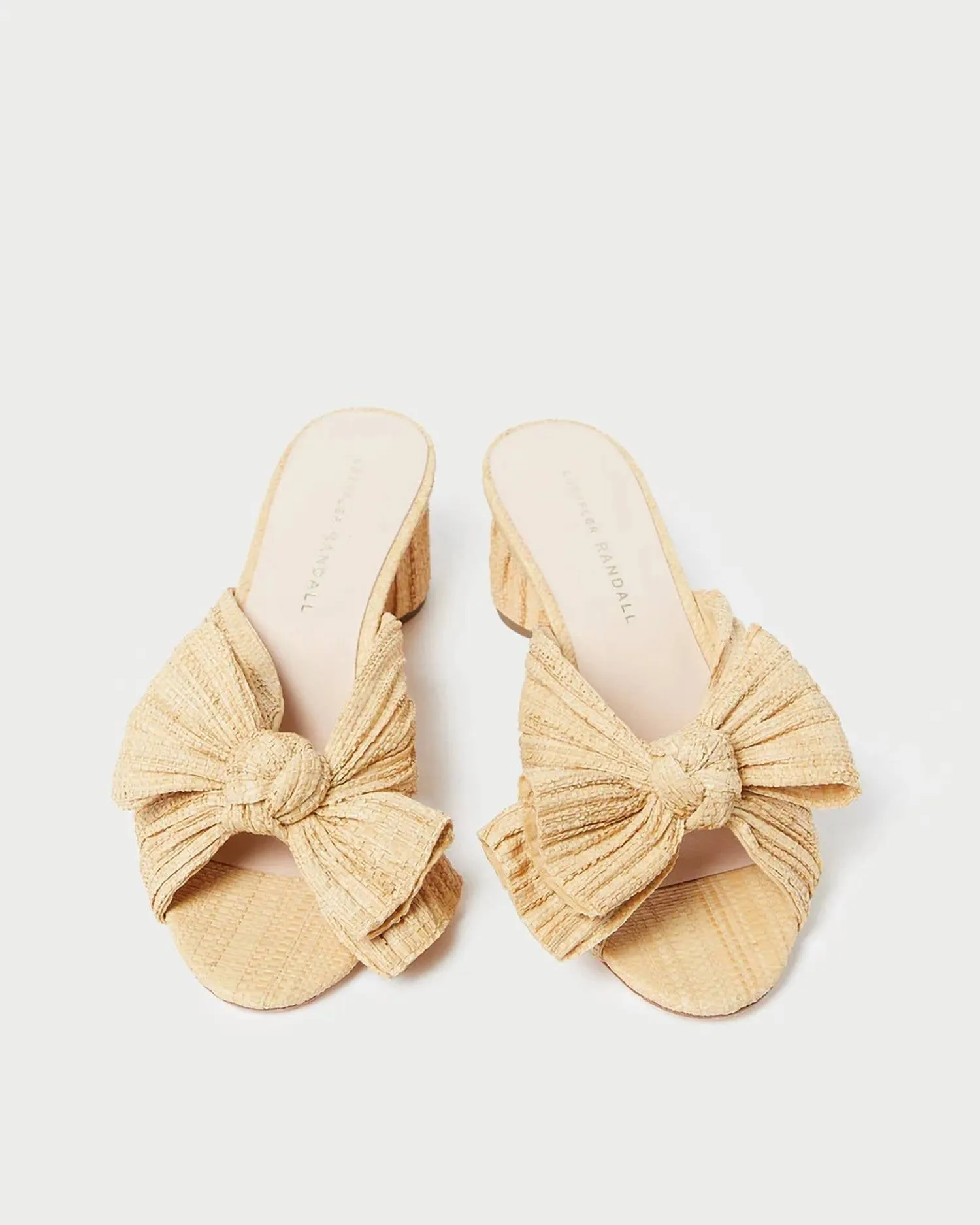 Women's Emilia Pleated Knot Mule In Natural