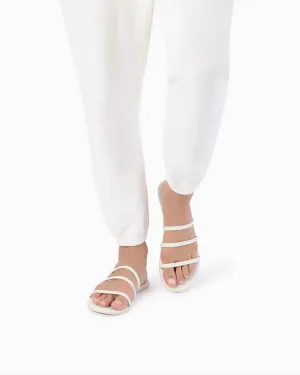 Women's Emma Leather Sandal In White