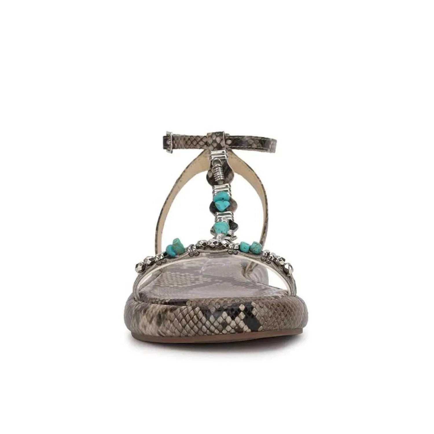 Women's Eshily Embellished Sandal In Dark Natural