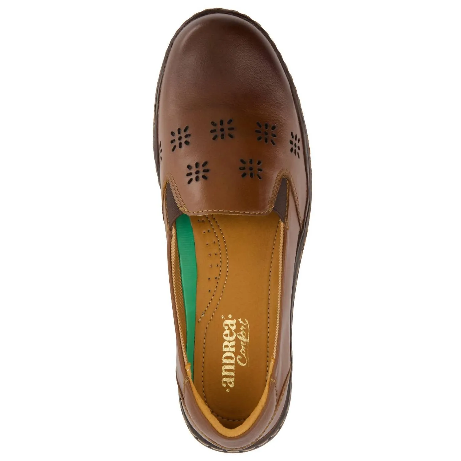 Women's Exclusive Comfort Leather Flat Shoes In Brown