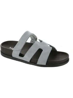 Womens Faux Leather Strappy Sandals
