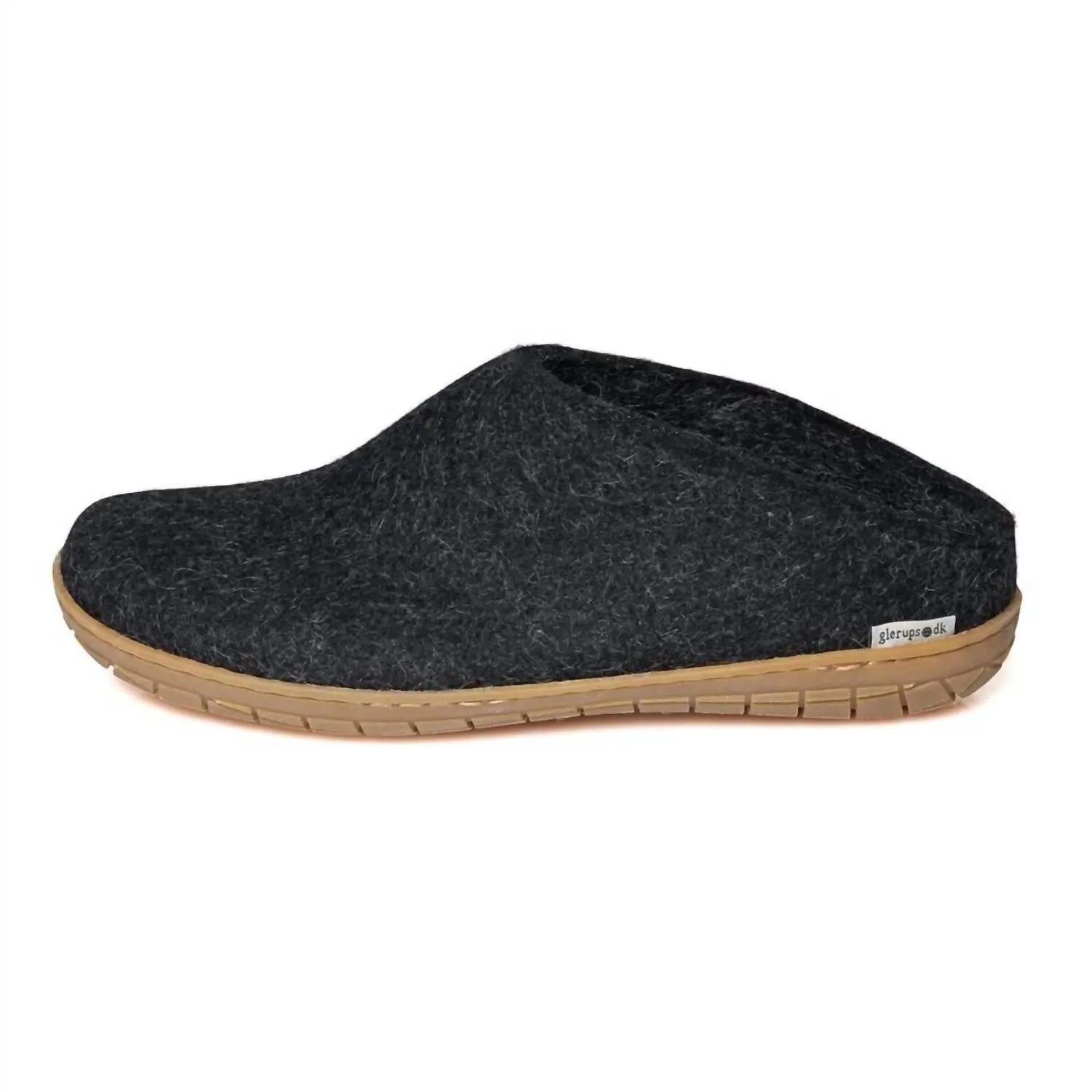Women's Felt Slip-On Shoes In Charcoal
