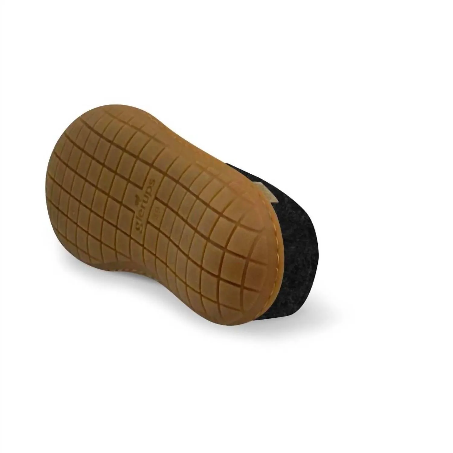Women's Felt Slip-On Shoes In Charcoal