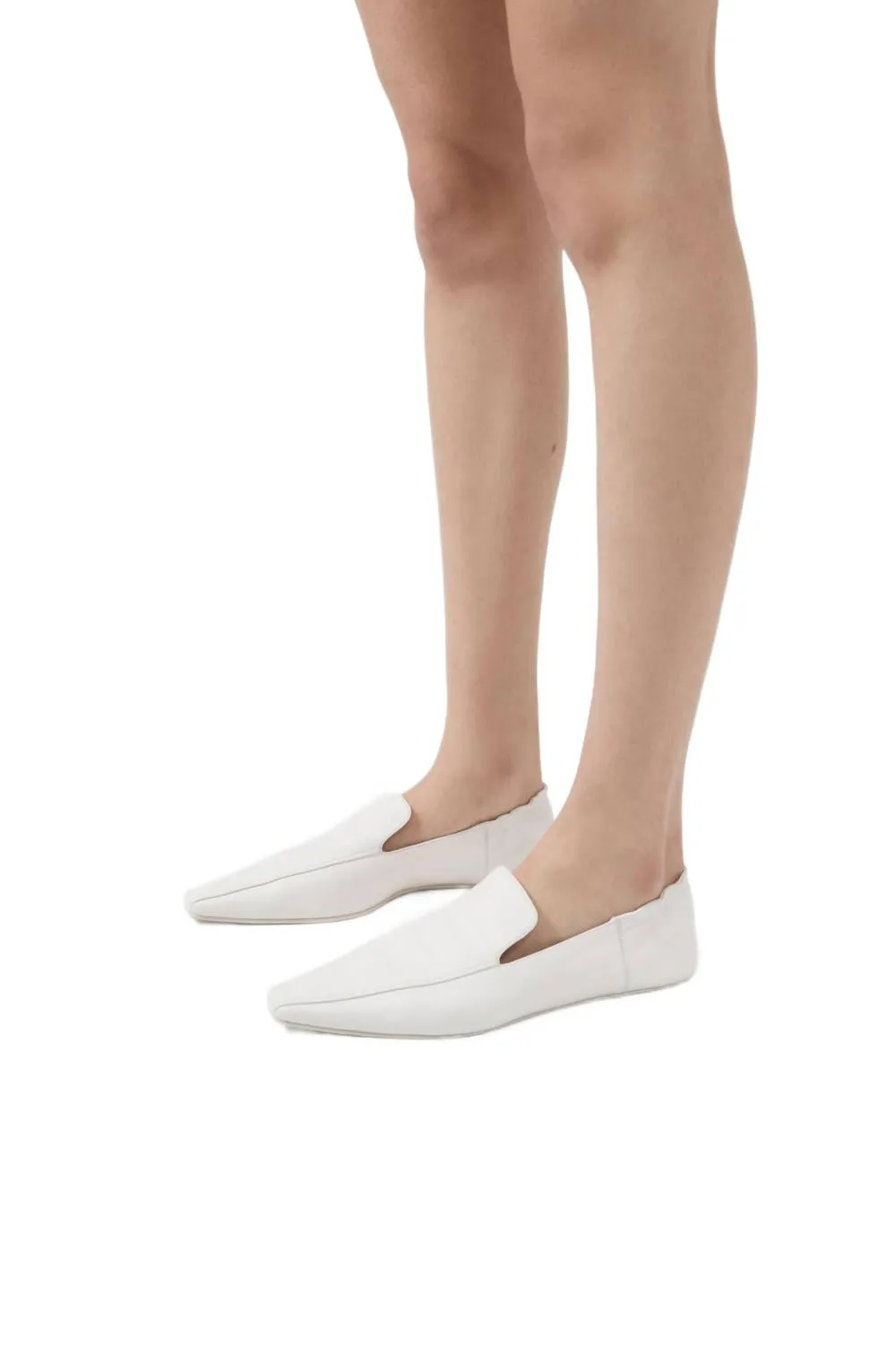 Women's Flat Loafer In White