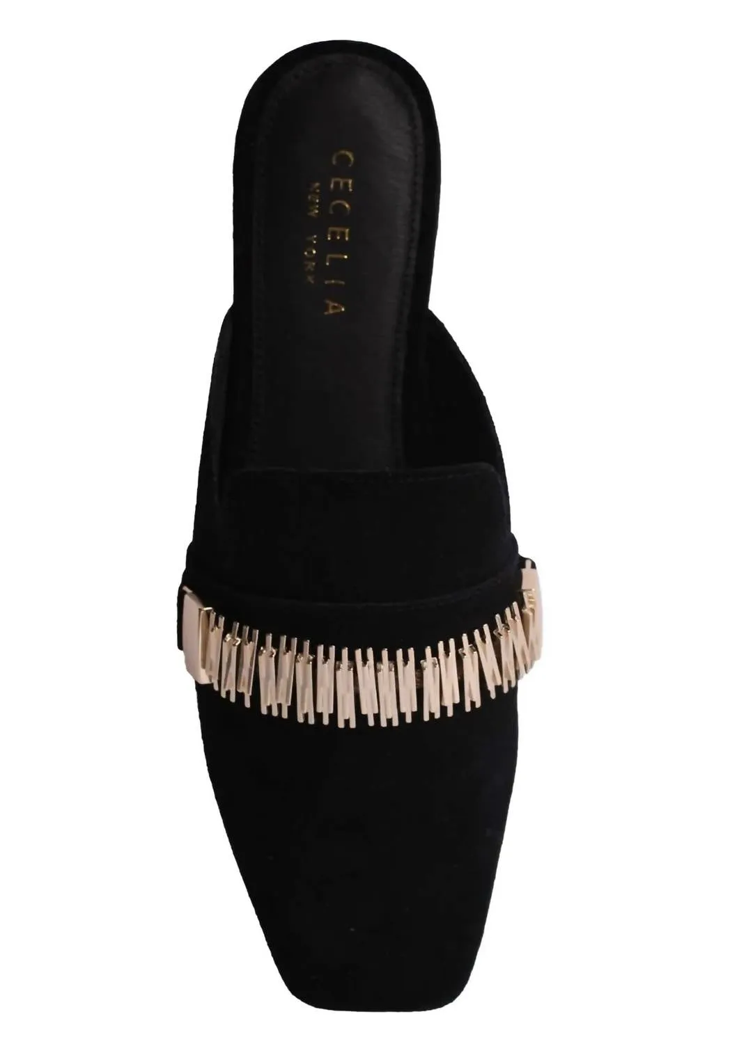 Women's Flipper Mule In Black Suede